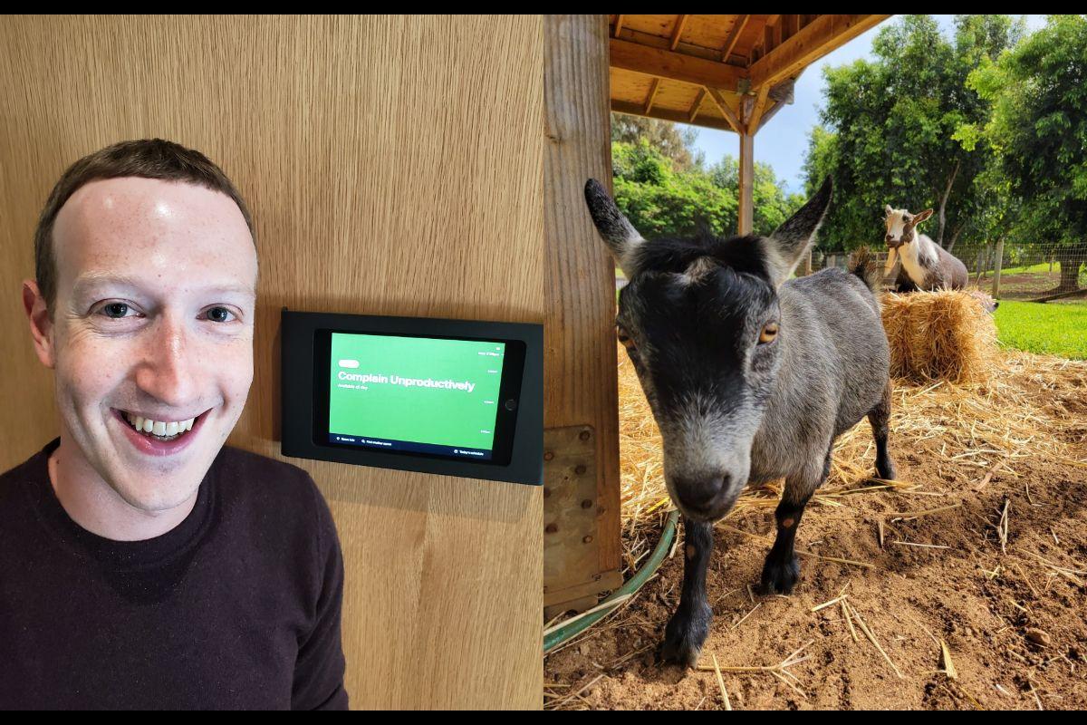 Mark Zuckerberg shares pic of his favorite goat named 'Bitcoin'